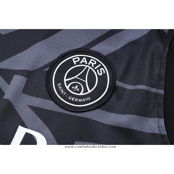 Camisola
 de Treinamento
 Paris Saint-Germain Jordan 23/24 Sin Mangas Preto
 y Cinza
